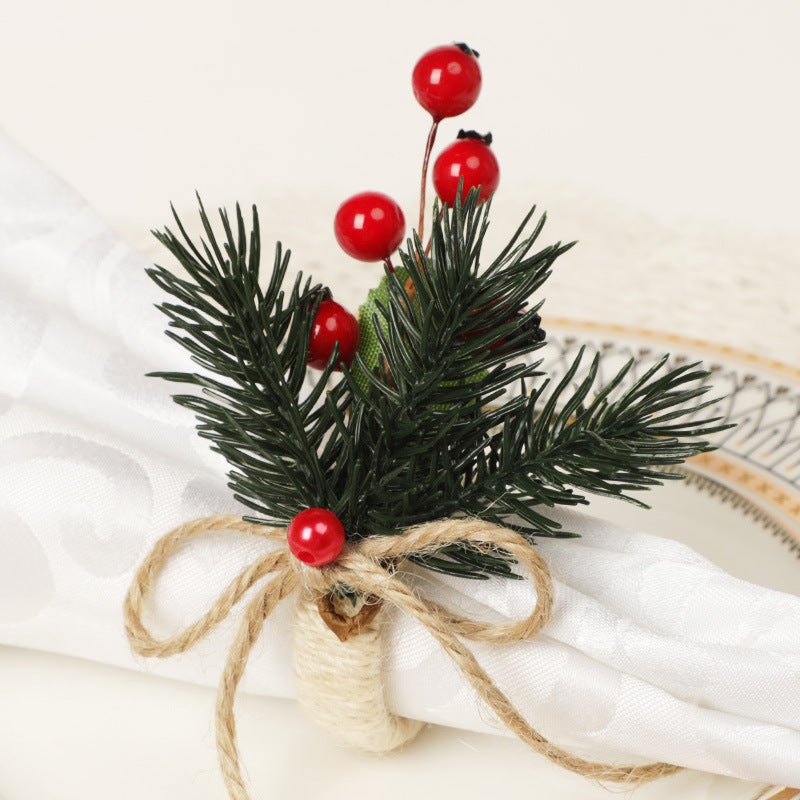 Wholesale Western Christmas Decorative Pineapple Napkin Rings